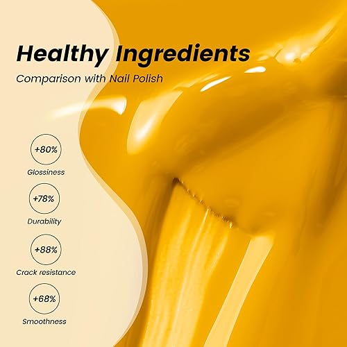 Miniatura 6 de YTD Likomey Esmalte de uñas de gel, 1 unidad de 0.5 onzas líquidas, color amarillo limón, gel de uñas UV Soak Off, manicura en casa de salón de