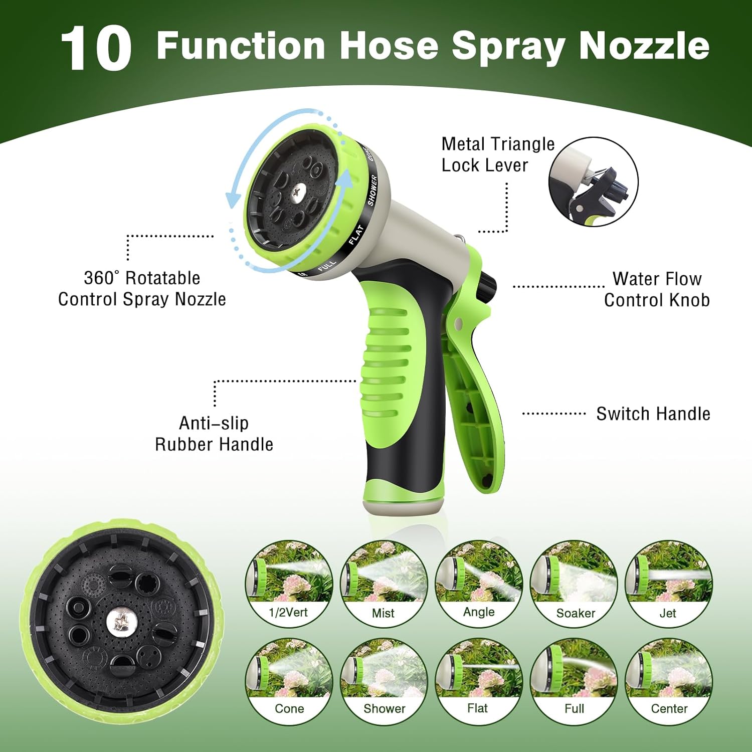 100FT Metal Garden Hose 304 Stainless Steel Flexible Water Hose - No Kink & Tangle Heavy Duty Pipe with Nozzle, Durable 3/4 Brass Fittings and Valve - Rust Proof Puncture Proof for Yard Lawn