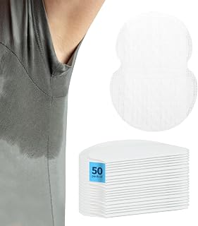Underarm Sweat Pads, 50 PCS Armpit Sweat Pads for Women and Men, Disposable Sweat Protection Underarm Pads, Comfortable Unscented No Sweat Armpit Protection by LengKe