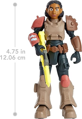 Miniatura 3 de Mattel Disney Pixar Lightyear - Juego de figuras de acción y accesorios, Jr. Zap Patrol Izzy Hawthorne con disparador láser y casco, escala de 5