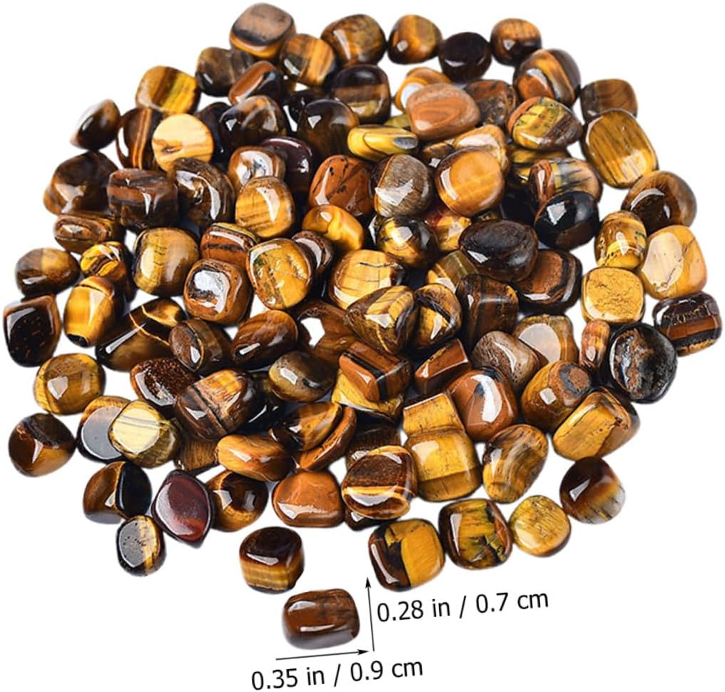 Eye Stone Aquarium Gravel 7-9mm Bulk Decorative Stones for Fish Landscaping and Terrarium Rocks, 2lb Natural Gemstone Gravel for Aquatic Pets