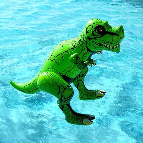 Miniatura 4 de Treasure Gurus - Flotador inflable de 24 pulgadas para piscina, dinosaurio, juguete inflable para piscina