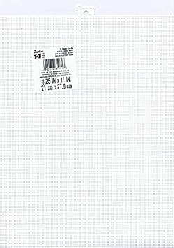14 Mesh Count White Plastic Canvas 11 x 8.5 Inch 3 Sheets