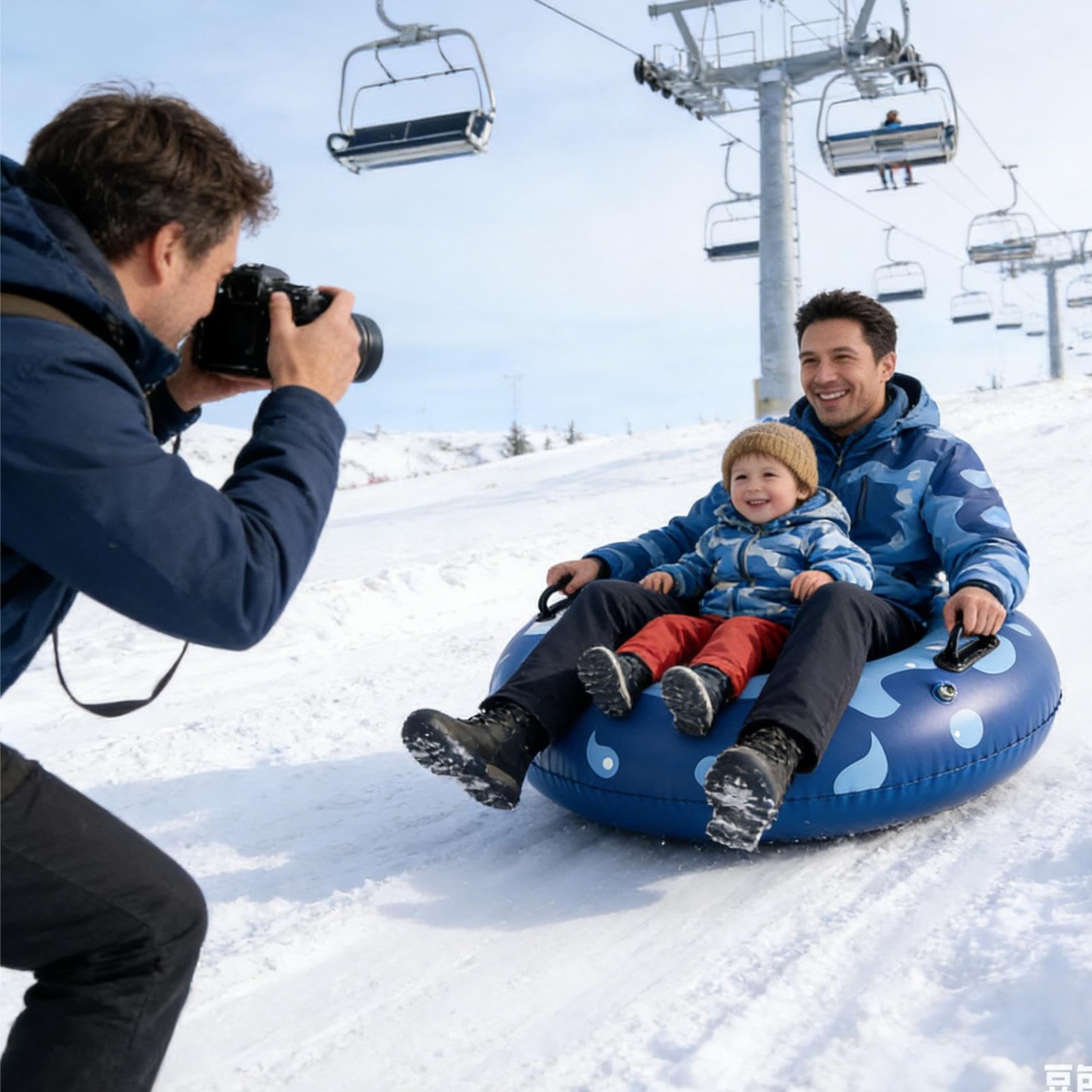 Kinder Rodelschlitten Zusammenklappbare Besonders Robuste Winterspielzeuge | Outdoor-Schnee Spielzeug Für Frauen, Kinder, , Mädchen, Jugendliche, Teenager, Söhne, Töchter, Und