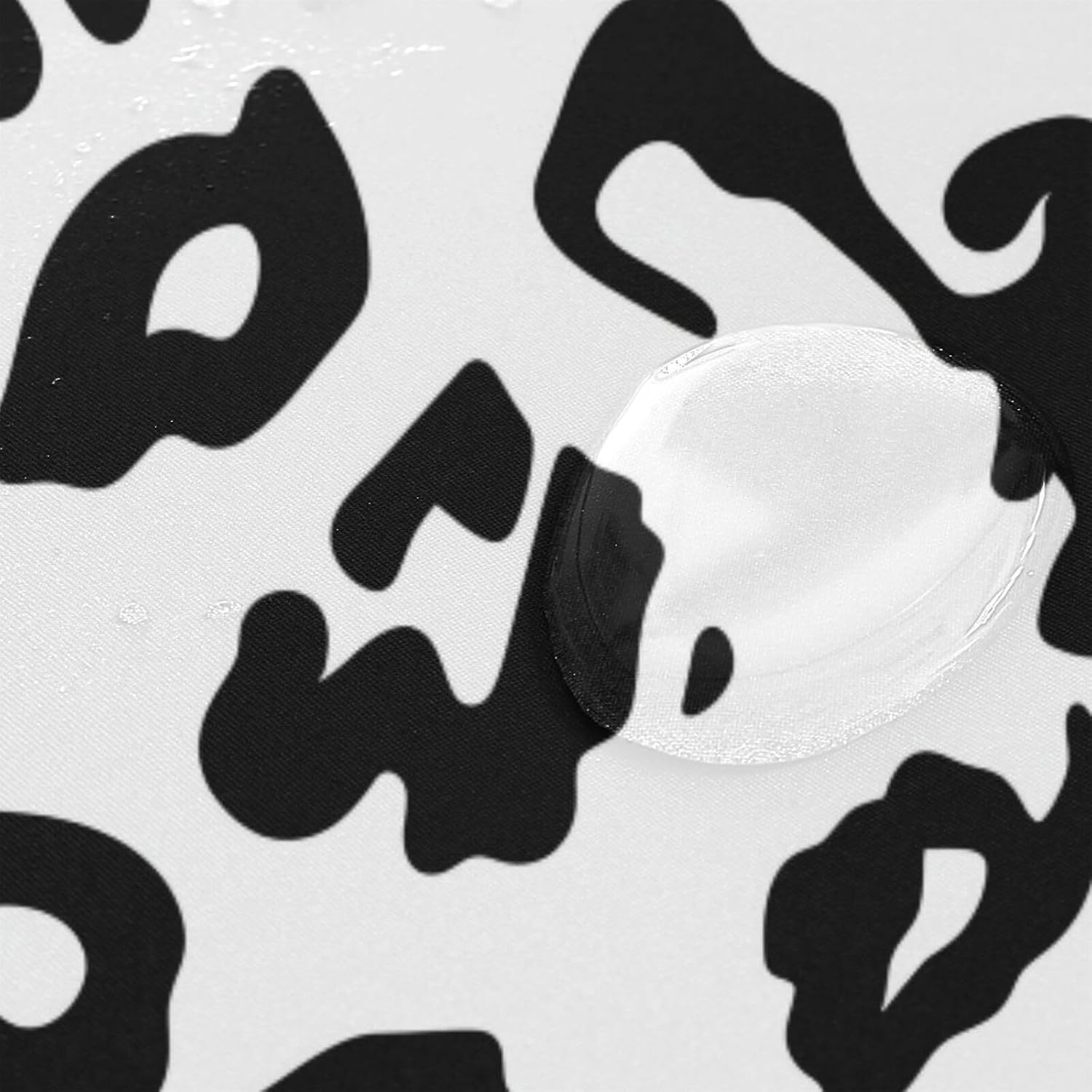 72x72 Inch Cloth Waterproof Curtains for The Bathroom with Washable Curtain Cloth Curtain Liner for Print Shower Black White Leopard Print