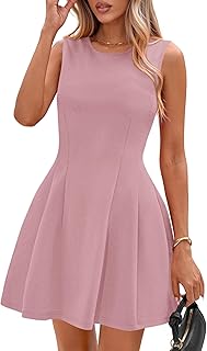 Summer Dresses for Women 2025 Elegant Classy A Line Business Casual Work Graduation Cocktail Short Dress