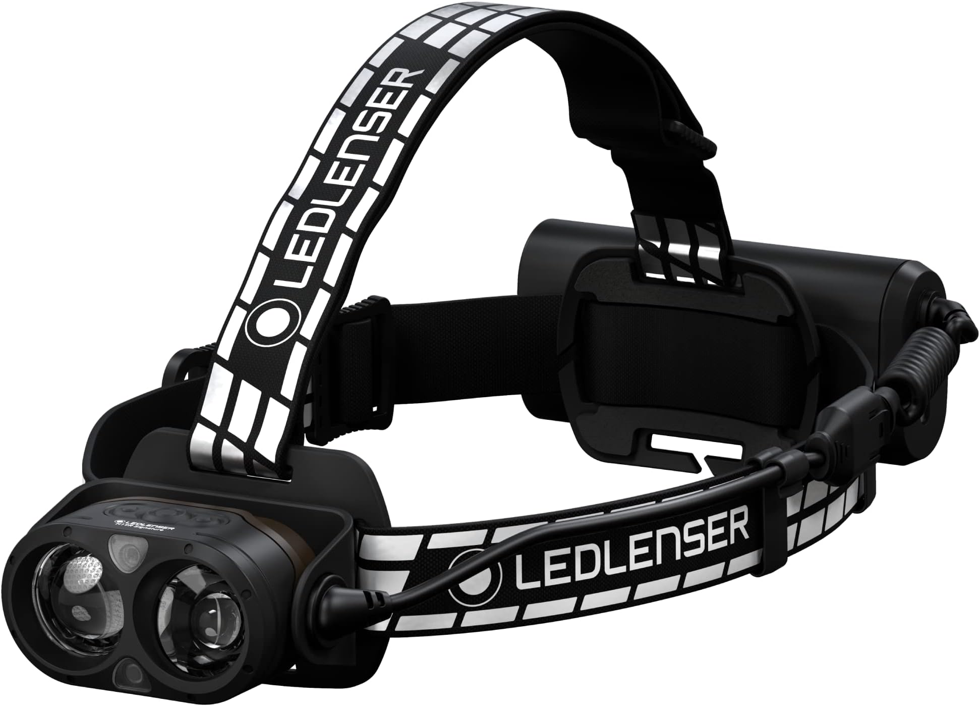 Ledlenser H19R Signature Rechargeable Headlamp - Red, 4000 lm Boost - Super Bright Headlamp with Fusion Beam - Optisense Auto-Adjust for Hunting - Bluetooth & Wrist Remote Flashlight Control