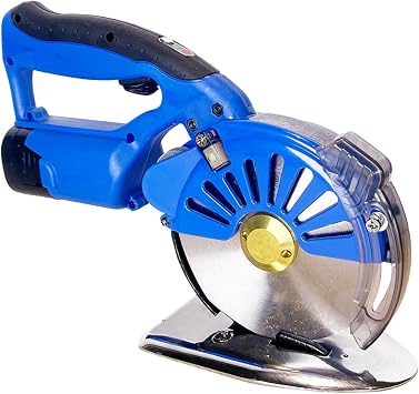 Electric Fabric Rotary Cutter, Cloth Cutting Machine, 5 Speed Adjustable Fabric Cutter with LED Light, for Cloth Textiles Paper Leather Rubber, and Carpet