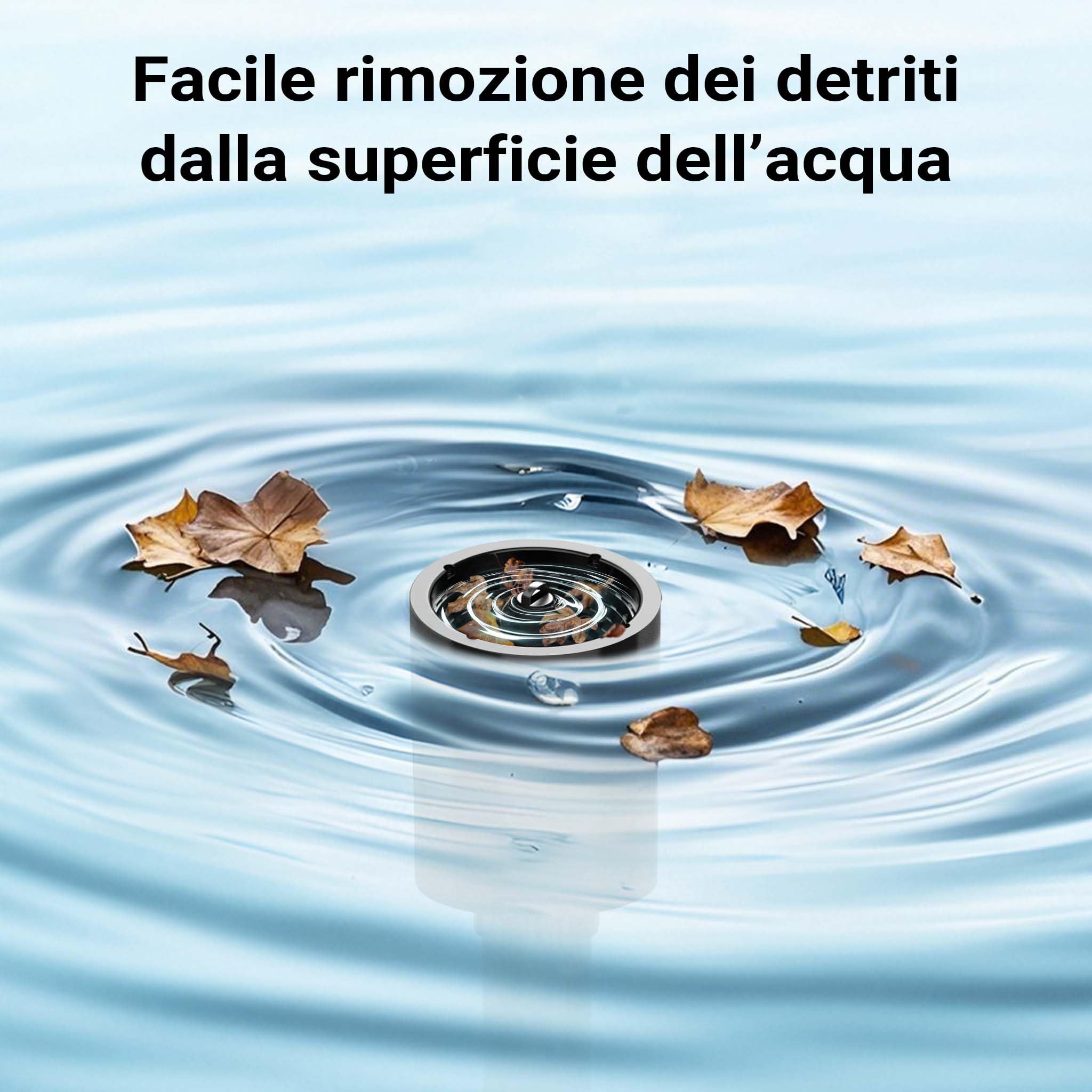 SunSun Skimmer di superficie CSP-40 per laghetti fino a 40 m², altezza regolabile 650–850 mm