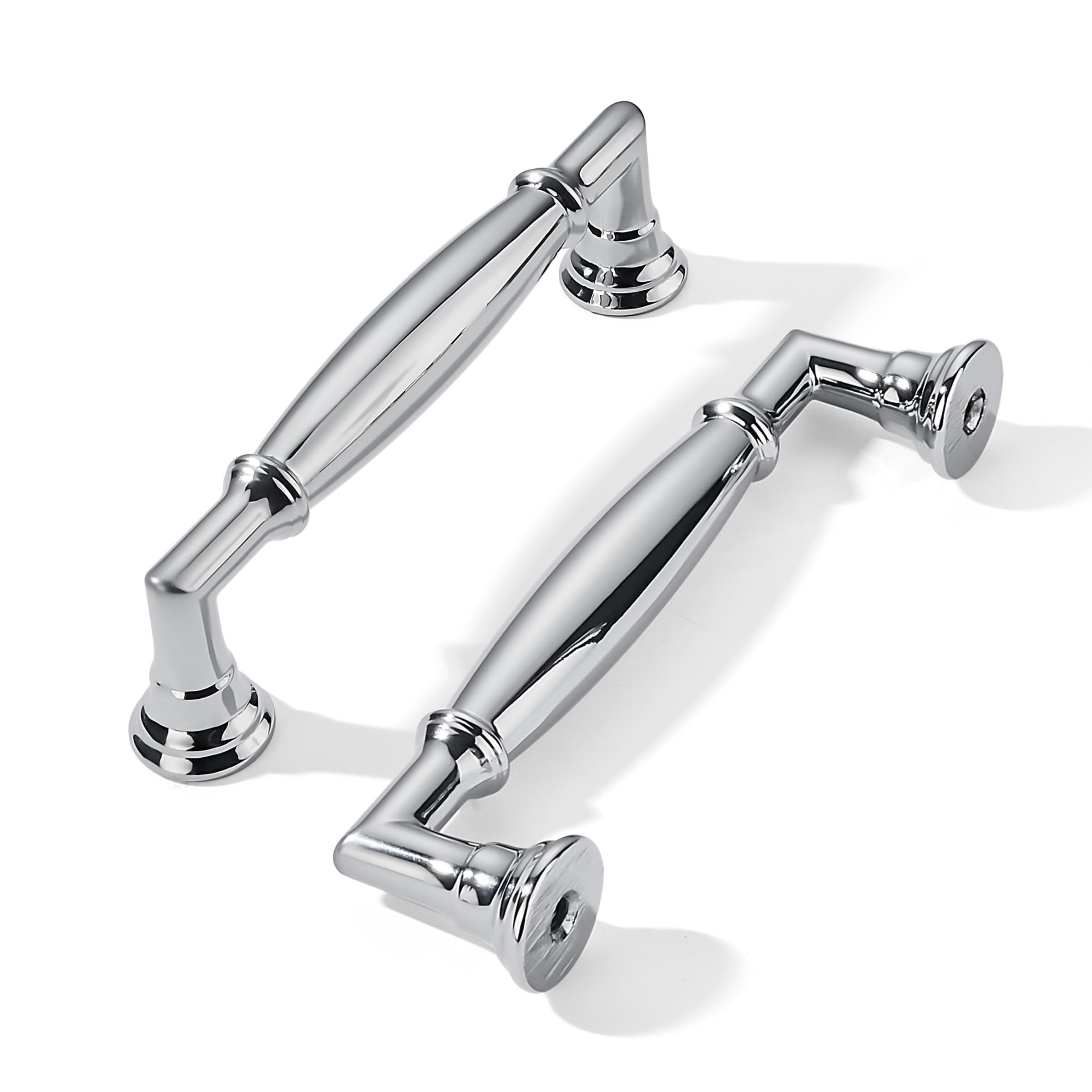 Khtumeware - 299 Polished Chrome Cabinet Pulls CTC 4 in (102 mm) 10 Pack