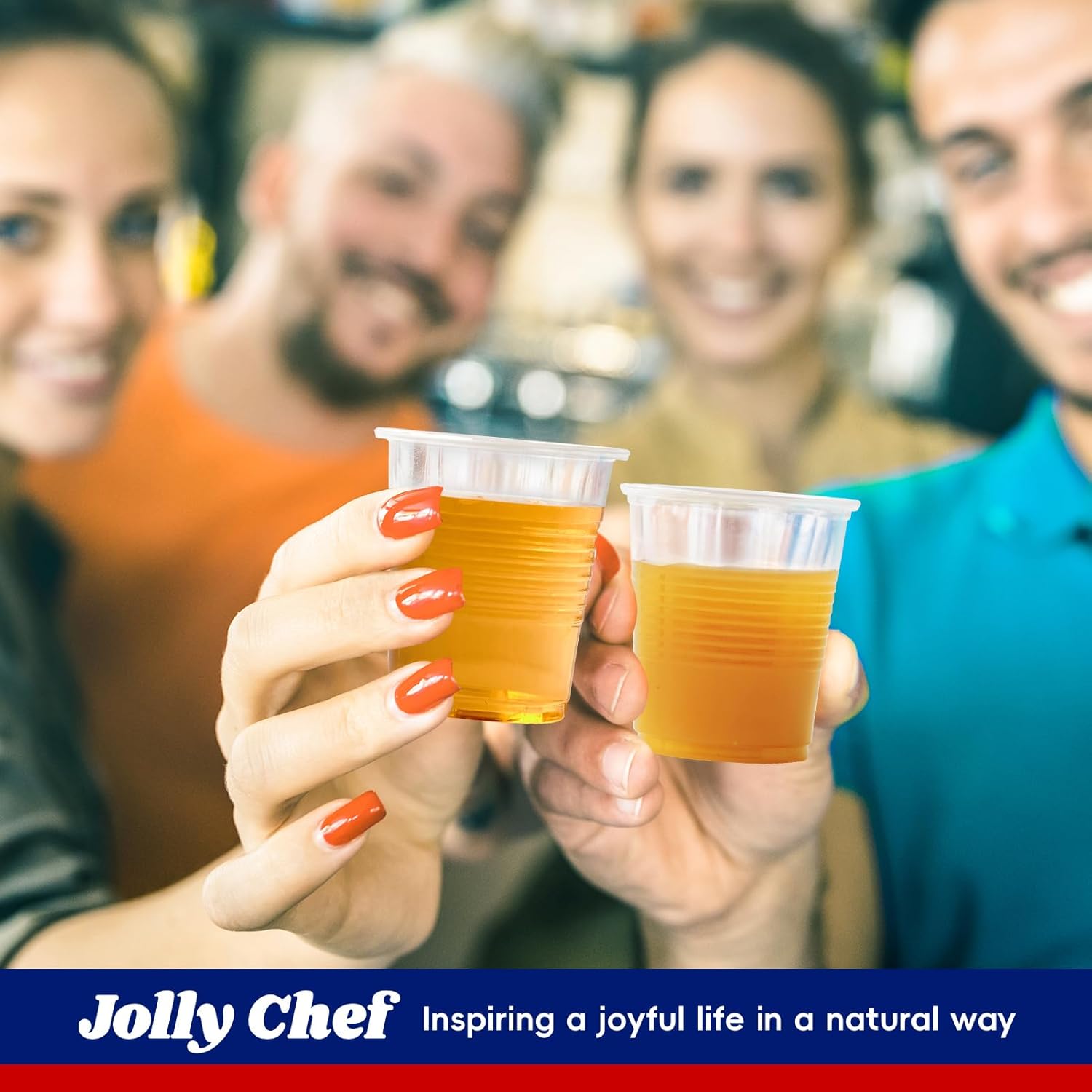 JOLLY CHEF 7𝟎𝟎 𝐏𝐚𝐜𝐤 3 oz Clear Plastic Cups, Disposable Mouthwash Cups for Picnic, Travel, Halloween, Christmas Parties - Image 7