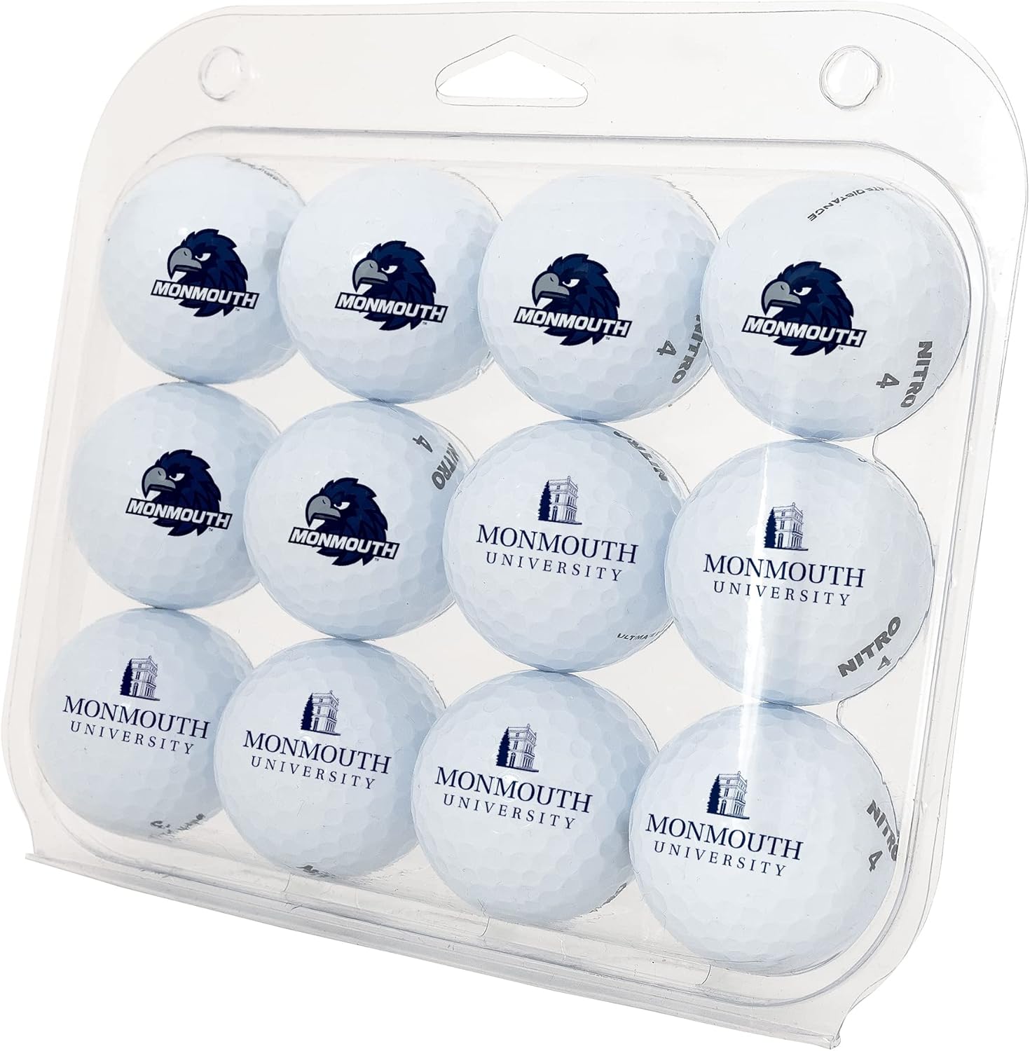 Desert Cactus Monmouth University Golf Balls 12 Pack – MU Hawks Full Color Dozen – Officially Licensed Sport Team Accessory