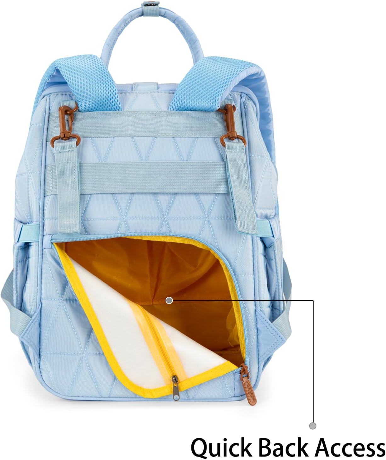 Montana West Wrangler Diaper Bag Backpack Baby Essentials Bag Quilted Travel Backpacks with Insulated Pockets, Portable Changing Pad, Stroller Straps, Pacifier Case