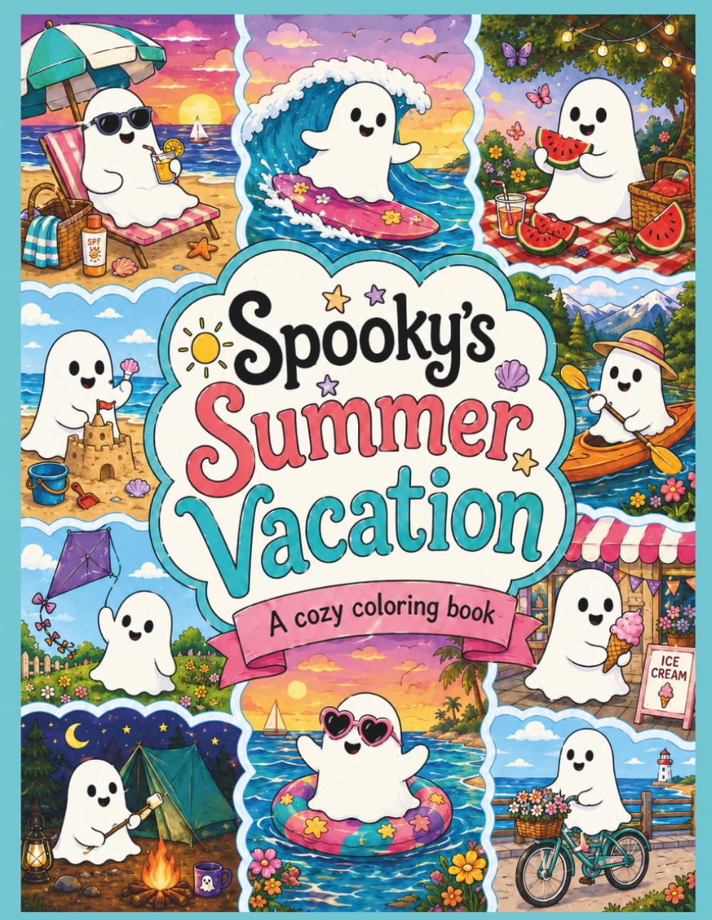 Spooky's Summer Vacation: A Cozy Coloring Book (Meet Spooky)