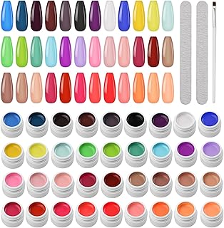 36 cores gel unha polonês conjunto 36x8ml uv gel unha arte pigmento extensão gel construtor polonês embeber-fora gel com escova de unhas arquivo de unhas