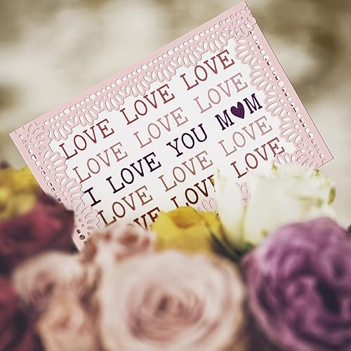 Miniatura 96 de INFUNLY Troqueles de corte de palabras de Feliz Navidad para árbol de Navidad, troqueles de metal para hacer tarjetas, copos de nieve, campanas