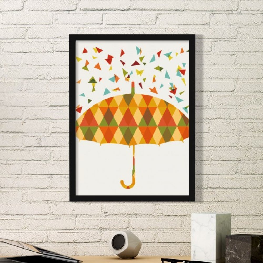 Parapluie Pluie Météo Goutte à Goutte en Bois Noir de Qualité Artisanale DIYthinker