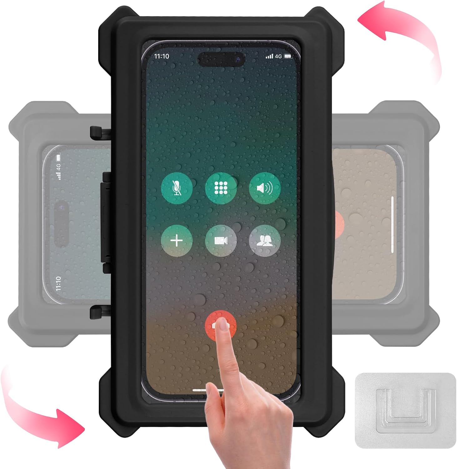 Large Shower Phone Holder Waterproof,Universal 360