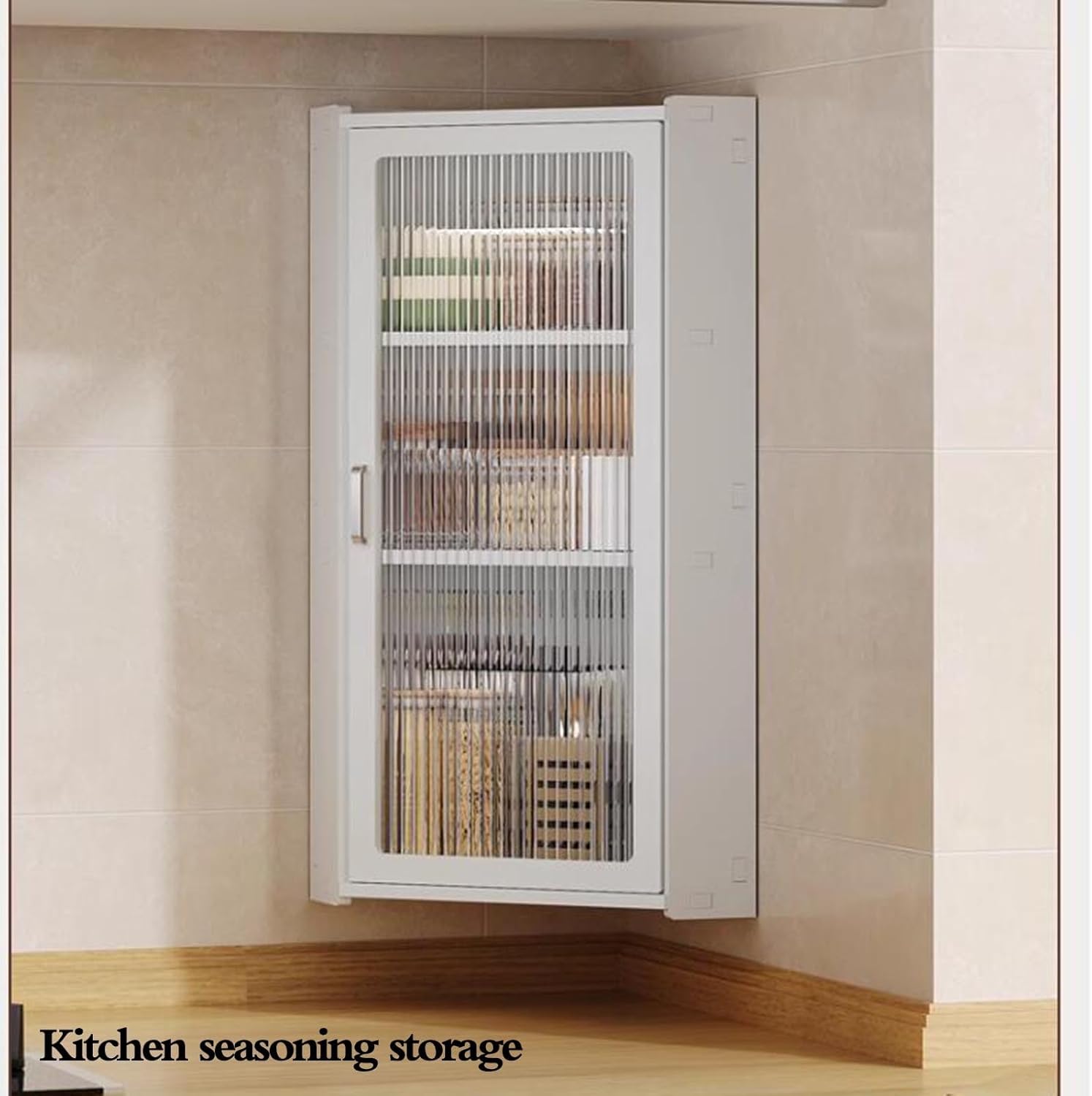 バスルーム化粧品収納ラックコーナー壁掛けキャビネットリビングルーム多層収納キャビネットキッチンスパイスフローティングラック