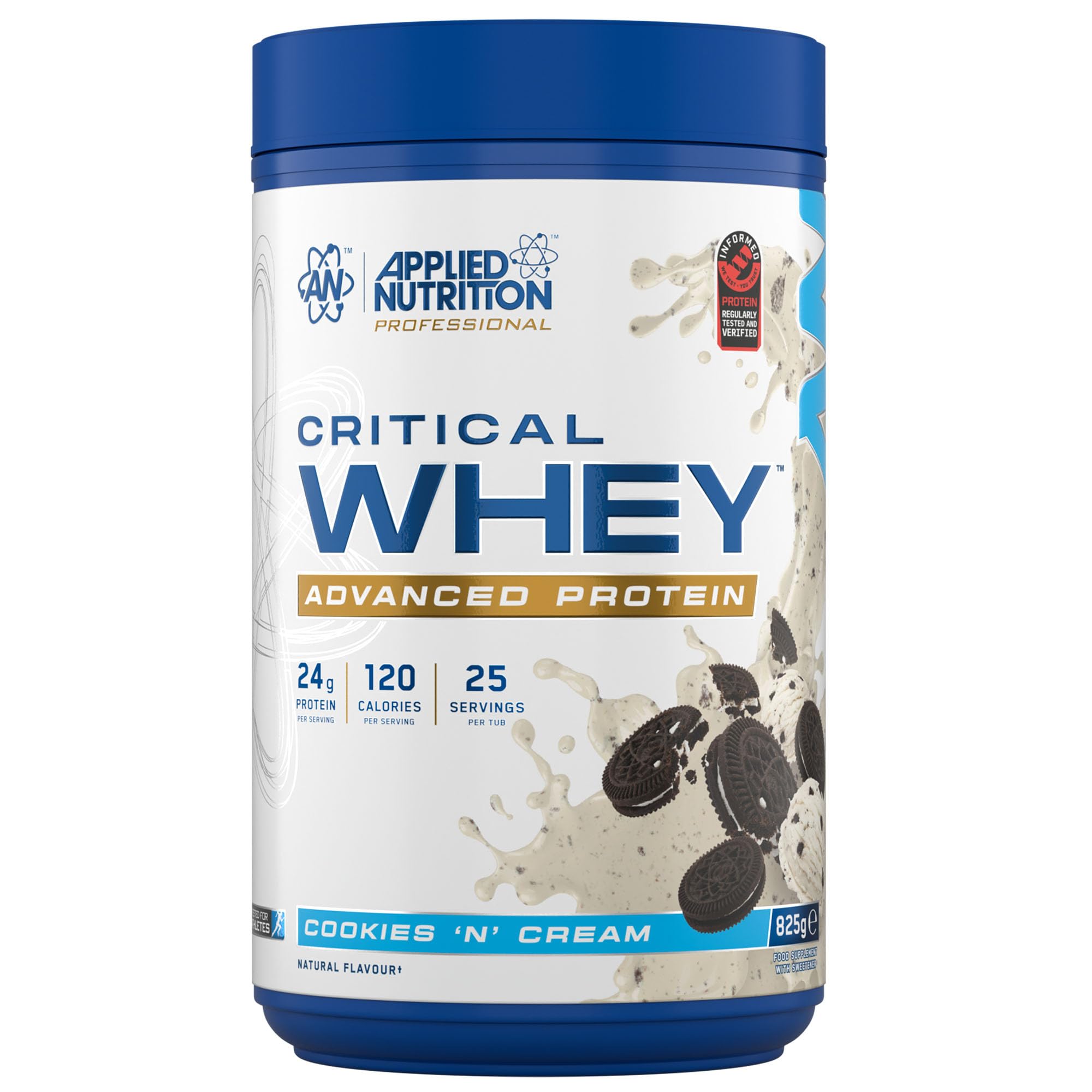 Applied Nutrition Critical Whey Protein Nutrition Cookies & Cream Flavour - 825G