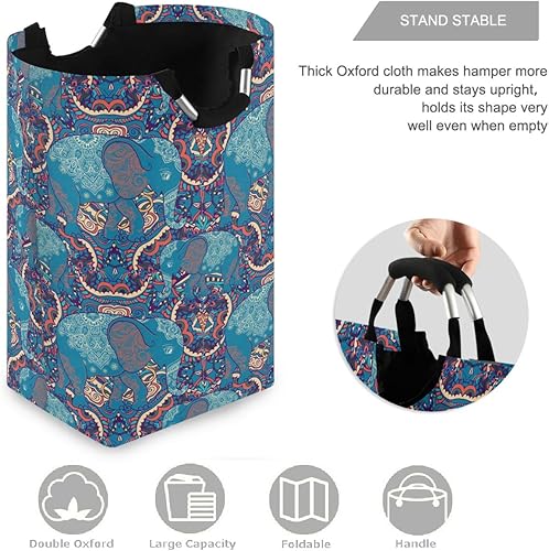 Miniatura 198 de visesunny Cesta de lavandería plegable para perro, marinero, animal, ancla de animales, con asa, juguetes y organización de ropa para baño