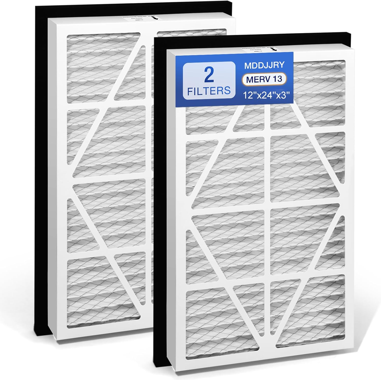 2Pack 12x24x3 MERV13 air Filter Pleated Whole House Return Grille Filter Replacements are perfectly compatible with the Zephyr VGF Series 12x24x3 Whole House Return Grille Filter