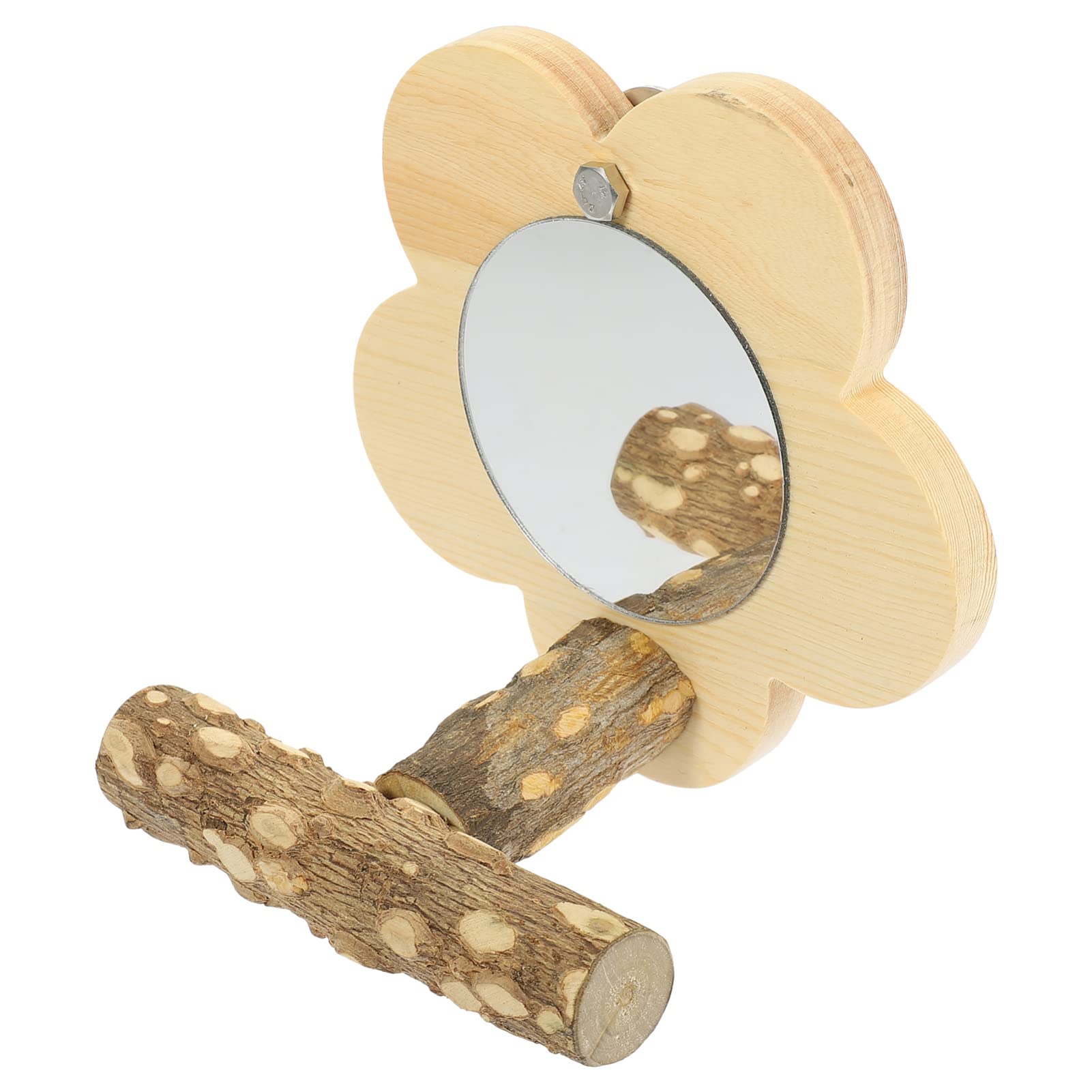 Bird Cage Stand for Parakeet, Wooden, Beige