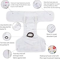 Vista 3 de CuteBone - Pañales para perras, paquete de 3 unidades, tamaño S, D36S