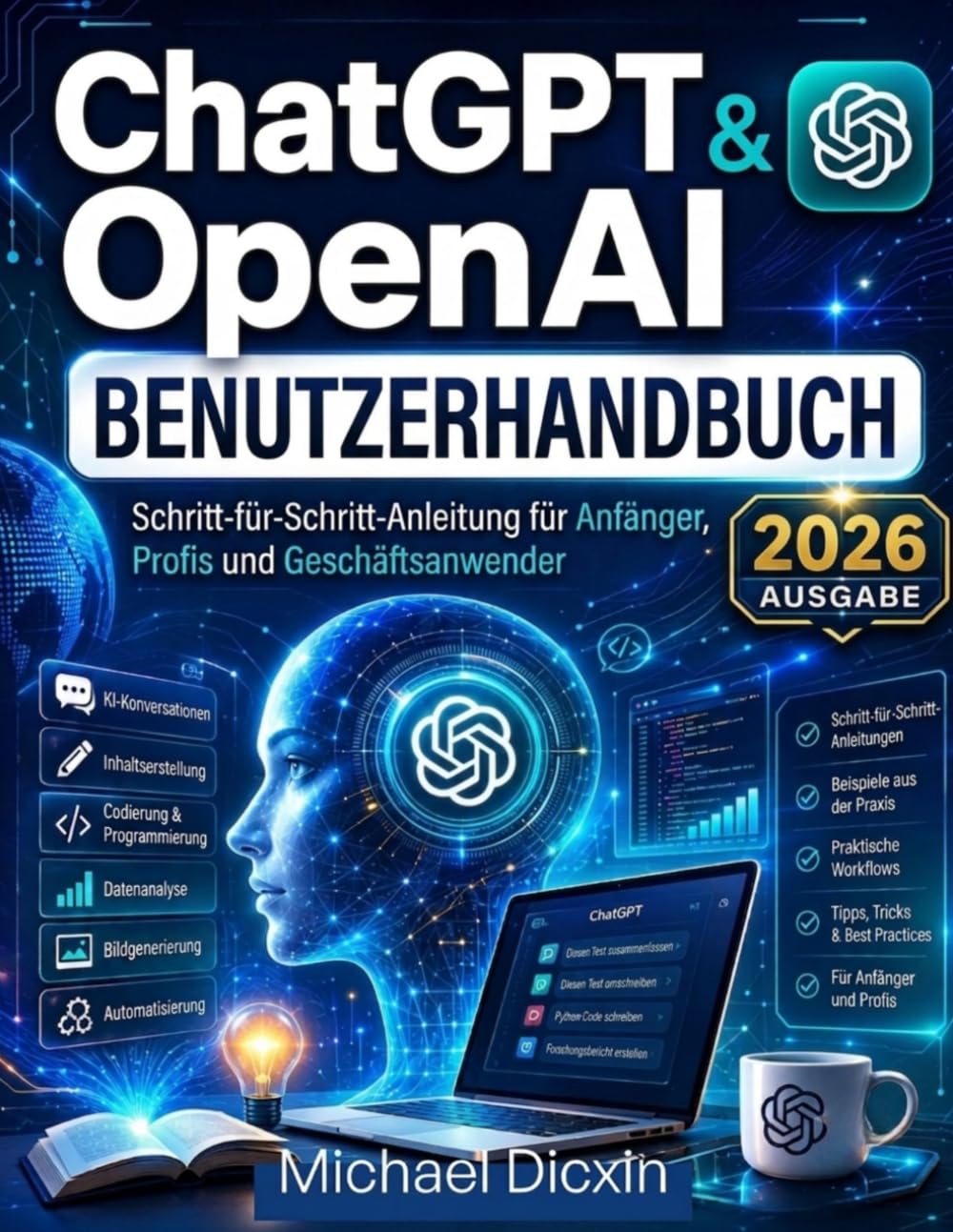 ChatGPT & OpenAI Benutzerhandbuch: Schritt-für-Schritt-Anleitung für Anfänger, Profis und Geschäftsanwender