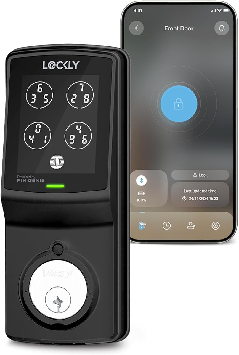 Model 7S Bluetooth Smart Deadbolt Lock | Keyless Entry Door Lock with PIN Genie® Digital Keypad, Auto Lock