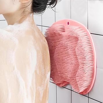Shower Foot Brush for Shower Back Scrubber Mat Foot Green
