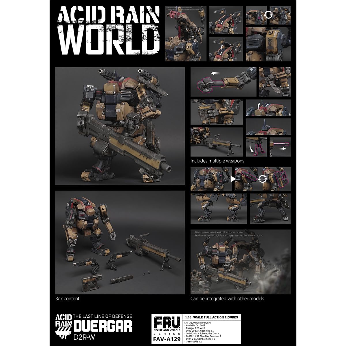 Amazon | HiPlay TA 1/18 アシッドレインウォーズ ドゥエルガル D2R-w