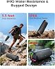 Parlante Bluetooth, Sonido HD de 20W, Portátil Inalámbrico, Resistente al Agua IPX5, Hasta 24H de Reproducción, Conexión TWS, para Hogar/Fiesta/Exterior/Camping/Playa Esenciales, Gadgets Electrónicos, Regalo de Cumpleaños (Negro) 7