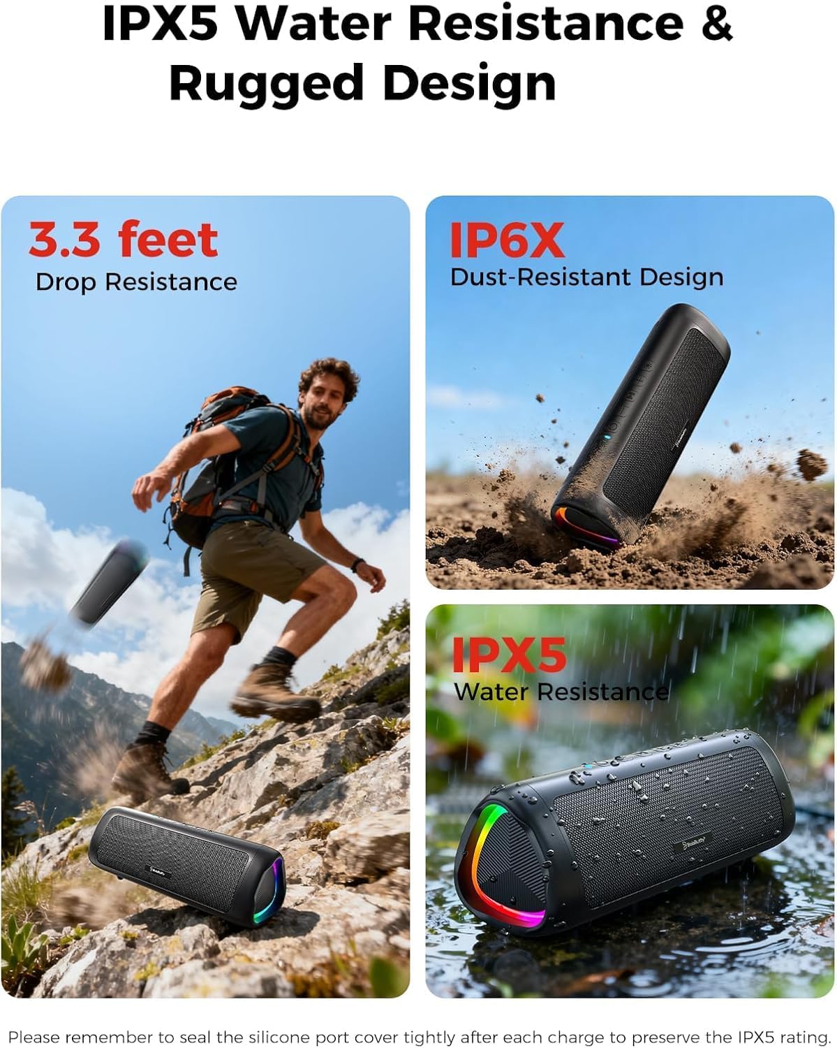 Bocina Bluetooth BolaButty 20W HD, Portatil, IPX5 Agua, 24H de Pura Fiesta 5
