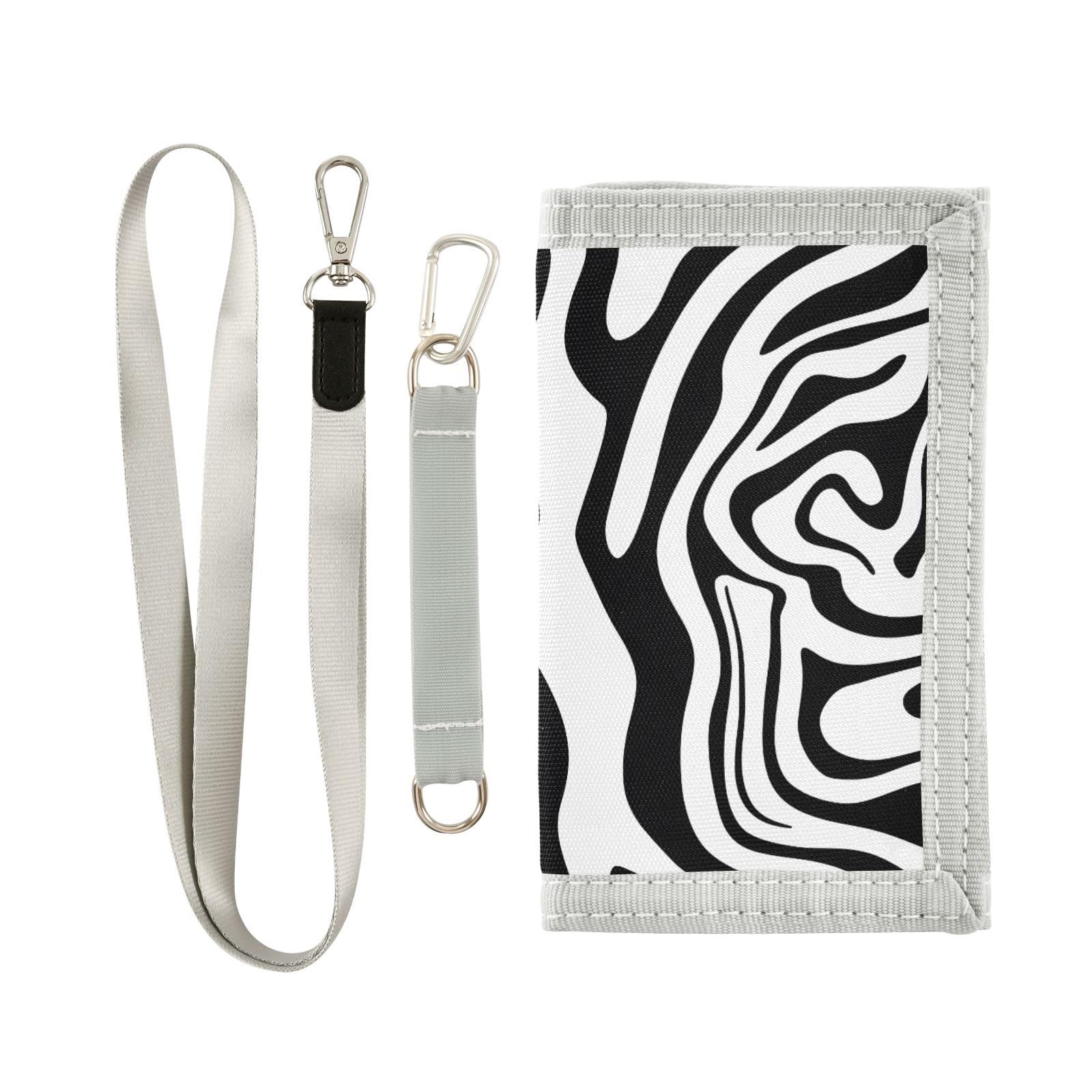 ALAZA Kids Wallets for Boys Girls Toddler Trifold Wallet Children Small Ripple with Zipper Coin Pocket