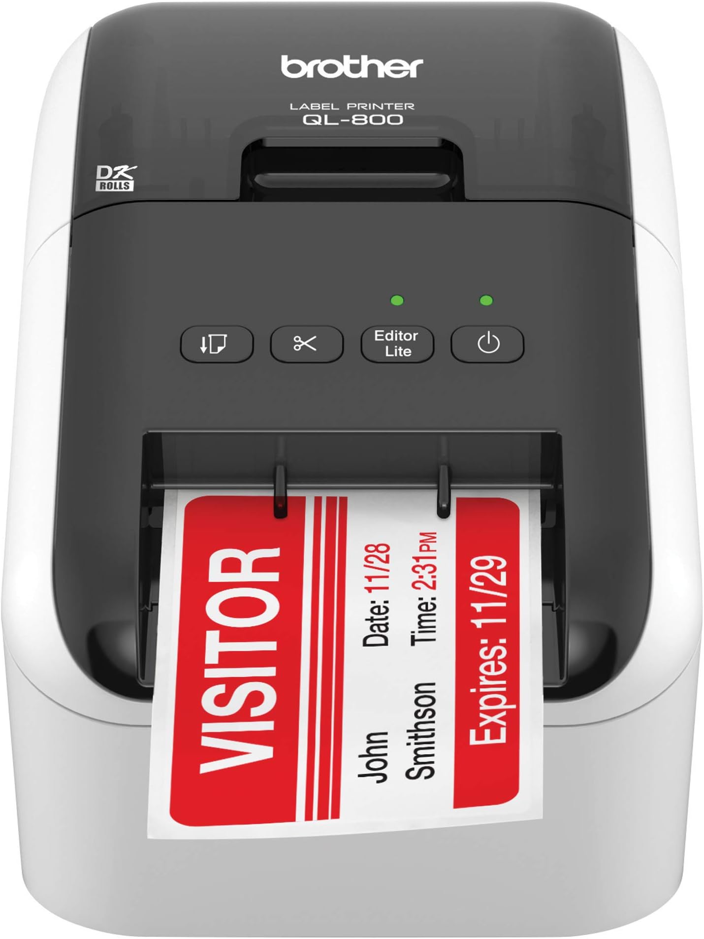 Brother RQL-800 -(Q L800) High-Speed, Professional Label Printer (Renewed),White