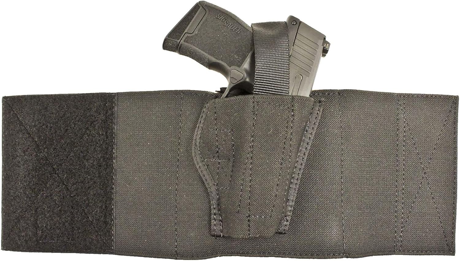 DeSantis Apache Ankle Holster - Compatible with the GLOCK 26/27/29/30/36/43, BRTA Nano, Sig P250/P320SC, S&W M&P CPT 9/40, Taurus PT111/140 G2 Mil/G2S/G2C, Walther PPS/M2/PK380- Right Hand Draw, Black