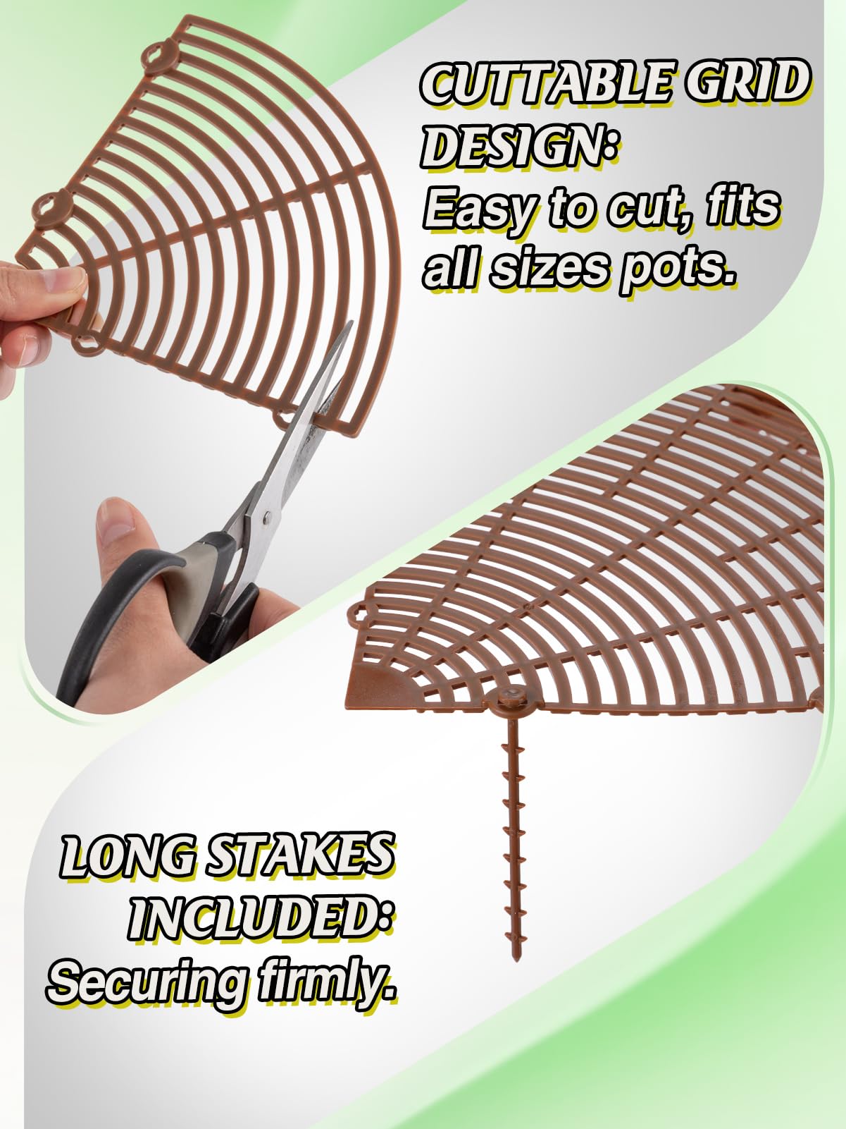 Grid Protector Snapklik.com : ANPHSIN 3 Plant Pot Grid Cover Protectors From Animals ...