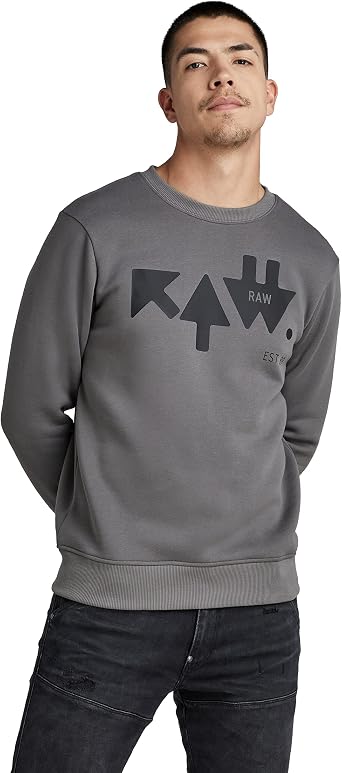 G-Star Raw Men's Logo Raw. Crew Neck 