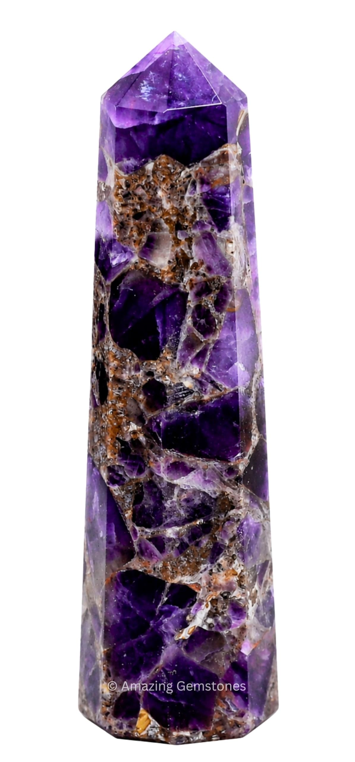 Amazing Gemstone Dreamy Amethyst Crystal Towers - Natural Healing Crystal Point Obelisk for Reiki Healing and Crystal Grid (2" to 3" INCH)