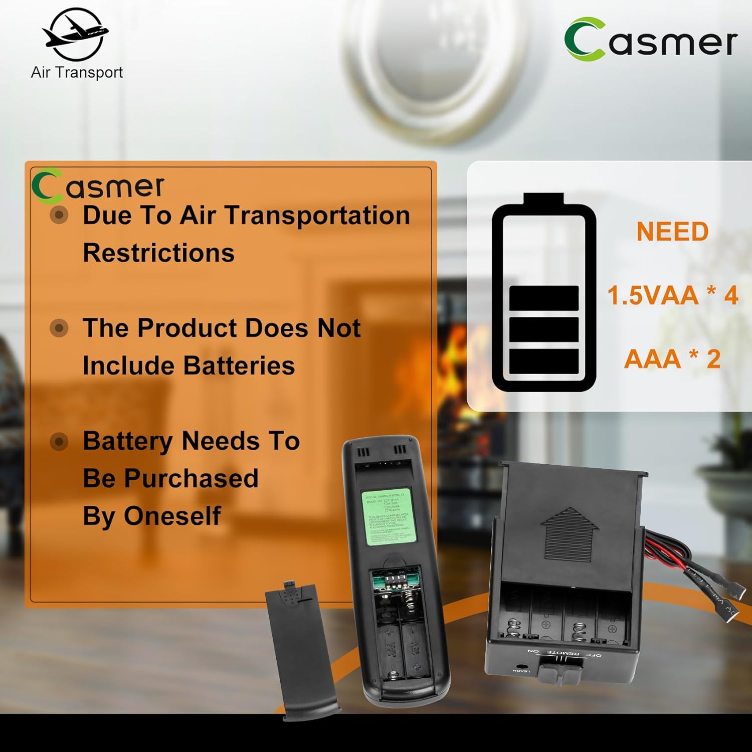 Universal Servo Motor Valve Fireplace Remote Control,Fit for skytech UN3 SR-1001 CON-TH MRCK,Fit for realfyre VR-1A,Fit for rasmussen SR-2R RPK3E SE,Control Locking Solenoid Valves,Flame Adjustment