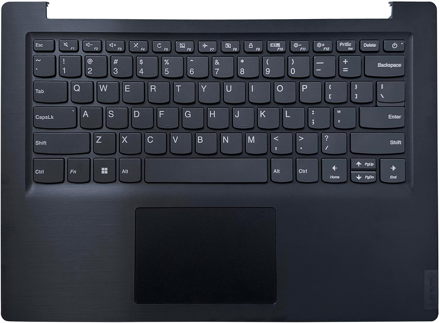 Laptop Palmrest Upper Case Top Cover US Keyboard Touchpad Assembly Replacement for Lenovo V14-IIL 82C4 5CB0X57136 5CB0X57166 V14-IWL 81YB 5CB0W44160 Iron Grey
