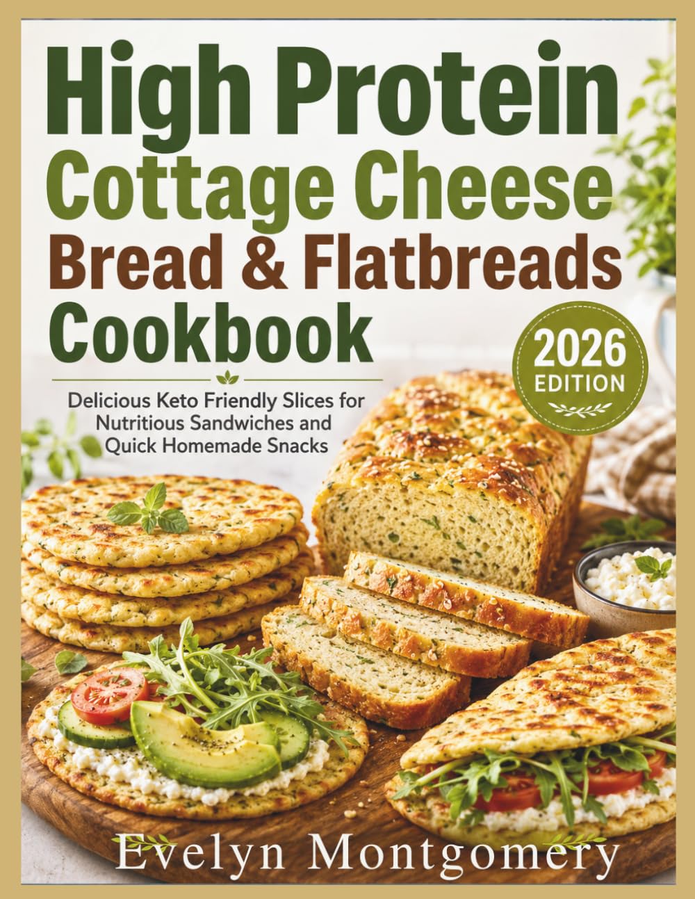 High Protein Cottage Cheese Bread & Flatbreads Cookbook: Delicious Keto Friendly Slices for Nutritious Sandwiches and Quick Homemade Snacks