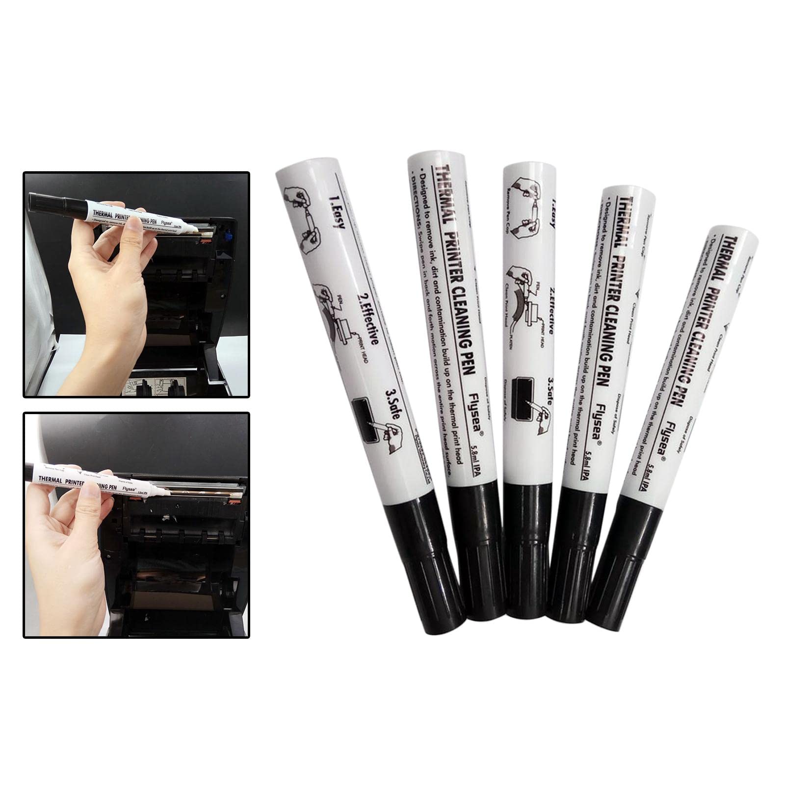 Sharplace 2x 5x Stylo de de Tête D'impression D'entretien Stylo Stérilisant à L'alcool pour Zebra pour