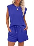 Two Piece Sets for Women 2025 Summer Short Lounge Set Casual Beach Vacation Outfits Spring Sweatsuits Tracksuit