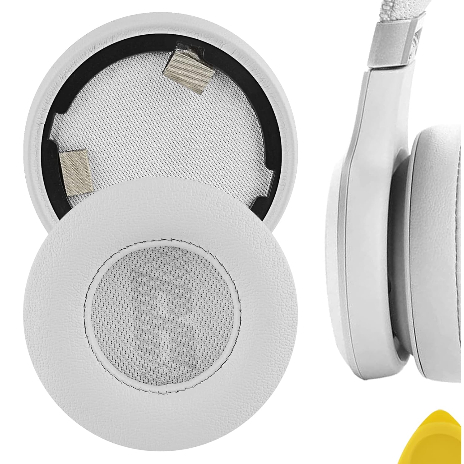 Geekria QuickFit Protein Leather Replacement Ear Pads for JBL Live