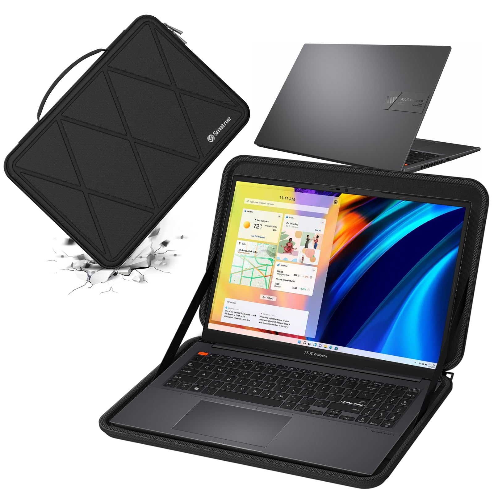 Amazon.com: Smatree 15.6 inch Hard EVA Sleeve Compatible for ASUS