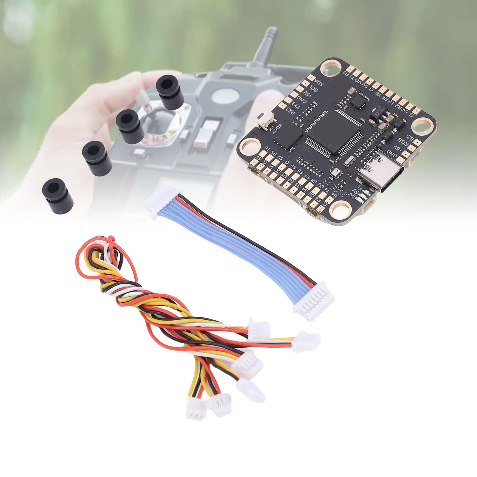 Tbest Drohnenflugcontroller, Kompatible 80A Bürstenlose ESC -Flugcontroller für 13 15 -Zoll -FPV -Drohnen