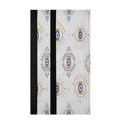 KLL Evil Eye Vector Seamless Pattern 2 Pcs Refrigerator Door Handle Covers Dishwashers Grill Microwave Cabinet Door Cloth