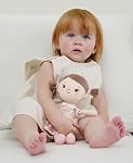 Jouets Soft Baby Doll (16'') pour les filles, Mes premières poupées bébé pour les enfants en peluche cadeau en peluche jouets de poupée machine lavable pour les bébés en bas âge (12-inch Fille de fleurs rose)